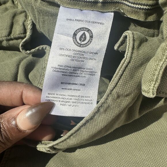 Marc O’ Polo STIG SHAPED FIT LEG REGULAR LENGTH WELT POCKETS - Chinos oliv 32x30 - Picture 8 of 9